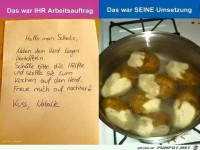 Sch�le bitte Kartoffeln