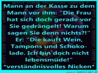 2 Männer an der Kasse