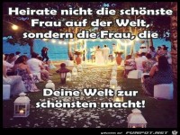 Heirate die Frau