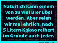 �bel nach zu viel trinken