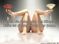 Lust ist die Sehnsucht des Koerpers