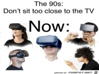 Fr�her sollte man nicht so nah am Fernseher sitzen