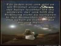 Fuer jeden von uns gibtgibt es im Himmel einen Stern