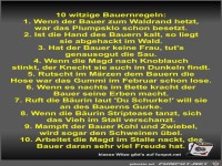 10 witzige Bauernregeln