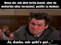 Positiv denken f�llt schwer