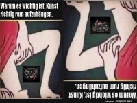 Warum es wichtig ist,Kunst richtig rum aufzuh�ngen