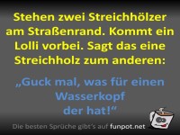 Witz ber Streichhlzer und Lolli