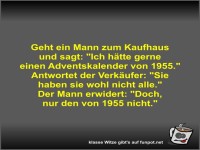 Geht ein Mann zum Kaufhaus und sagt