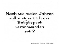 Babyspeck-Gedanken im Erwachsenenalter