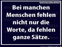 bei manchen Menschen fehlen...