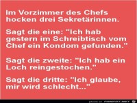 im Vorzimmer des Chefs........