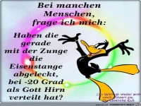 Bei manchen frage ich mich