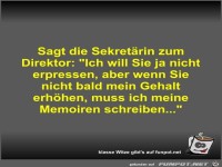 Sagt die Sekretrin zum Direktor
