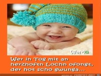 wer den tag mit einem Lachen anfang