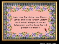 Jeder Tag ist eine neue Chance