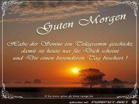 Hab der Sonne ein Telegramm geschickt