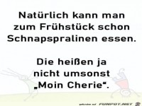 Schnapspralinen zum Fr�hst�ck