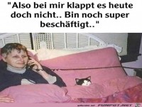 Bin total besch�ftigt