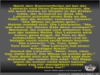 Nach den Sommerferien ist bei der Lehrerin und ihren...