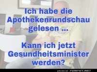 Kann ich Gesundheitsminister werden?