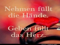 Herzliche Balance zwischen Nehmen und Geben!