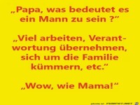 Papa, was bedeutet es...