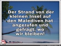 Der Strand hat angerufen