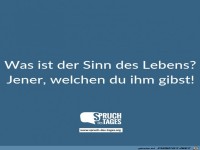 was ists der sinn des lebens