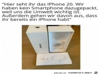 Das neue iPhone 20 - der Umwelt zuliebe