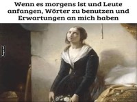 Morgenmuffel-Realit�t in einem Bild
