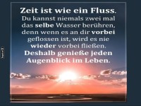 Fluss der Zeit: Keine Eile!