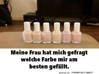 Der ultimative Farbtest des Ehelebens