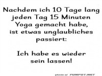 Yoga: Der 10-Tage-Aufgabe-Modus!