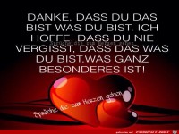 Danke das du das bist