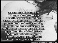 Man liebt einen Menschen