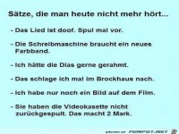 S�tze von fr�her