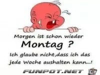 Morgen ist schon wieder Montag???
