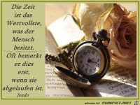 Die Zeit ist das Wertvollste