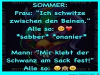 Schwitzen im Sommer