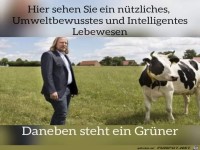 Nützliches Lebewesen und ein Grüner