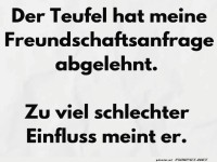 Der Teufel hat abgelehnt