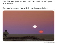 Ein Sonnenuntergang aus einer anderen Galaxie