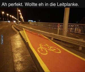fun-Bild: Radweg ins Nirgendwo