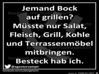 Jemand Bock auf Grillen