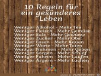 10 Regeln fuer ein gesuenderes Leben