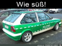Lustiges Polizei-Auto