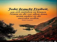 Jeder braucht Freiheit