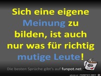 Eigene Meinung