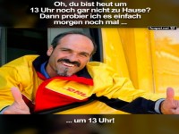 Lustiger DHL-Zustellfahrer-Witz