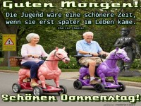 Frhlicher Donnerstag mit Spamobilen